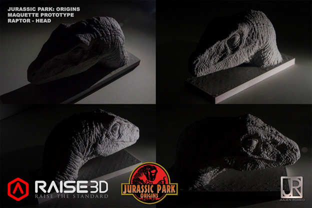 Использование Raise3D N2 Plus для создания корокометражного фильма «Парк Юрского периода: Начало»